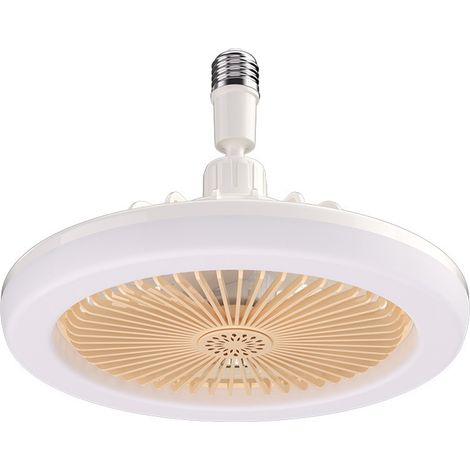 Ventilateur Plafond LED - 25,8 cm - 3 Vitesses - 3 Températures de Couleur - Réglage Progressif de la Luminosité - Télécommande avec Minuterie - 1 Pièce (1/5)