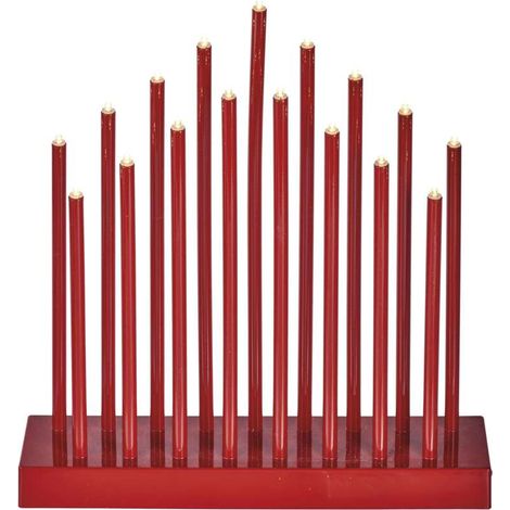 EMOS LED-Kerzenständer mit 17 Kerzen, Rot, Batteriebetrieben 3x AA, Innenbereich IP20, 6h Timer, DCAW03 (1/5)