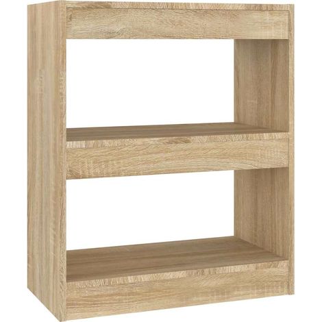 Maison Exclusive - Bücherregal/Raumteiler Sonoma-Eiche 60x30x72 c (1/5)
