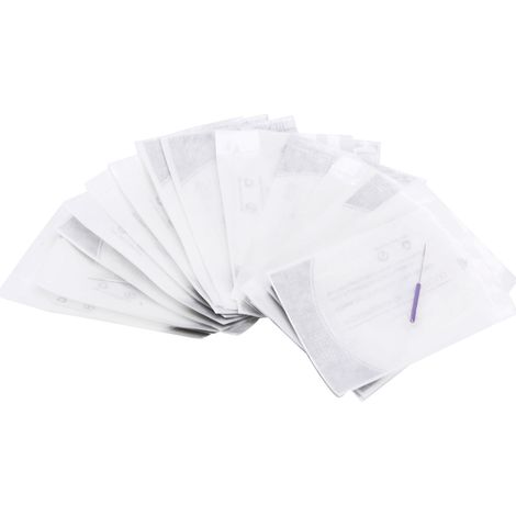 20 aiguilles microblading jetables 5RL - Lames pour tatouage permanent sourcils et eye-liner (1/5)