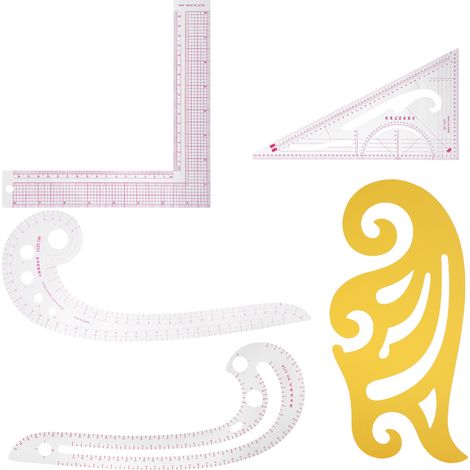 Règle de Couture Courbe en Plastique pour Patronage et Gradation de Vêtements (1/5)