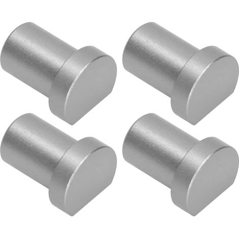 4 Blocs d'Arrêt en Argent pour Établi, Diamètre 20mm, Accessoires de Travail du Bois Multifonctionnels (1/5)