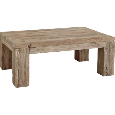 Table basse 120x80 Teck brut Teck naturel BASSANO 105 (1/4)