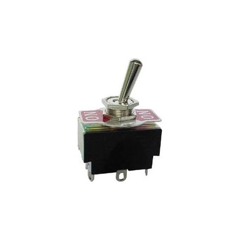INVERSEUR BIPOLAIRE A LEVIER ON-ON 5A/250V - CONNEXION A SOUDER INFO GAMES JS-508TB (1/2)