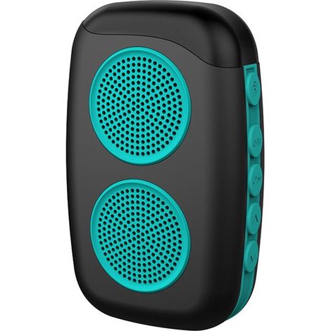 Altoparlante sportivo portatile, suono stereo, lettore musicale MP3 per passeggiate all'aperto con microfono