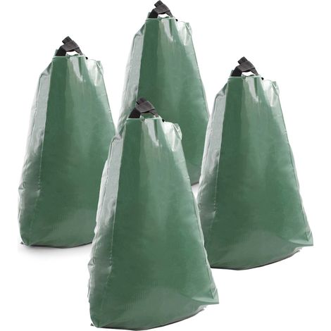 Wiltec 5x Baumbeutel 75L, Wassersack für 35-40 mm dicke Bäume, Bewässerungssack aus PVC für Bäume zur langfristigen Wasserabgabe bei Trockenheit
