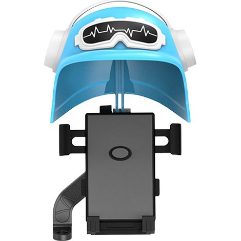 Support Téléphone Casque Imperméable Résistant au Soleil Navigation Moto Vélo Électrique Bicyclette Support Rétroviseur Modèles Bleu (1/5)