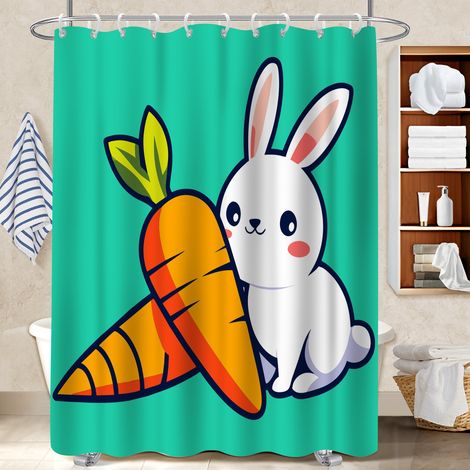 Rideau de douche 180x180 imprimé bâche polyester douche pour maison de vacances au bord de la mer (1/5)