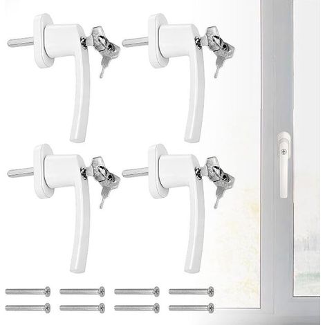 aluminium window handles 35 mm rod length (1/5)