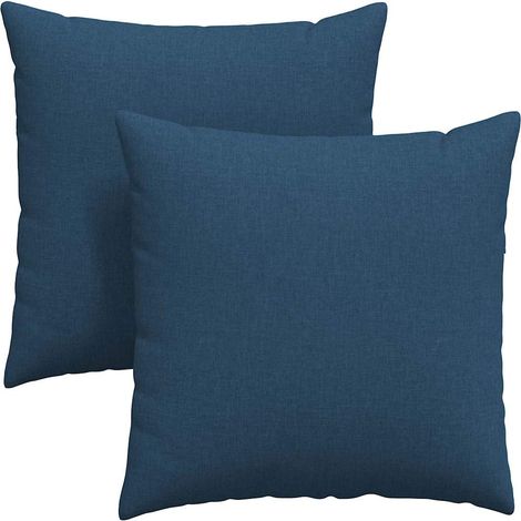 Maison Exclusive - Sofakissen 2 pcs Blau 60 x 60 cm Stoff