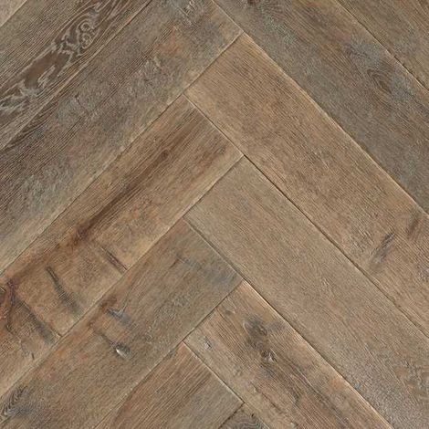 Parquet Chêne Contrecollé - Vieille Ferme Old Church - Baton Rompu- larg. 12.5 m (1/2)
