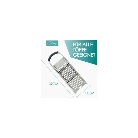 Spätzlereibe, Spätzlesieb, Spätzlepresse aus Edelstahl - Crezuo