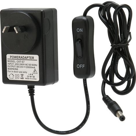 Netzteil (15 V, 2000 mA) für Heißdrahtschneider, Metallsteuerkabel, 100–240 V, australischer Stecker, max. 30 W (1/5)