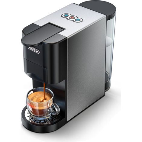 Macchina da caffè multifunzione 5 in 1 per NES/per DG/caffè in polvere/cialde ESE (44 mm)/per a modo mio, 19 bar, serbatoio di stoccaggio dell'acqua da 0,8 l (1/5)