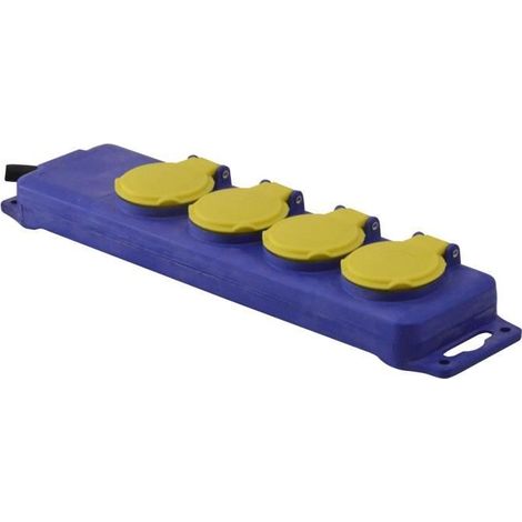 Bloc 4 prises étanche - 3x1.5mm² - I-Watts (1/2)