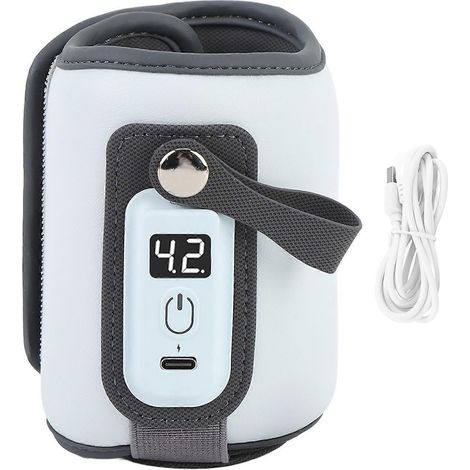 Tragbarer Flaschenwärmer mit LCD-Bildschirm, 5 Temperaturstufen, Schnellheizfunktion, ideal für unterwegs (1/5)
