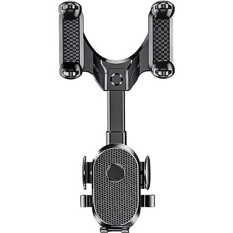 Autotelefonhalter, 360 Grad verstellbar, ABS/Polyurethan, Schwarz (1/5)