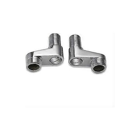 2er-Pack Badewannenarmatur-Adapter mit 3/4", 1/2", verstellbarem Schwenkarm, Klauenbrausearmatur, massiver Messingstange - NMAOV