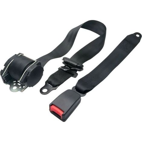 3-Point Retractable Safety Belt - Adjustable Universal Car Seat 3.3M (1/4)