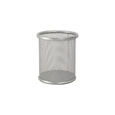 Memobe Stifthalter aus silbernem Metall