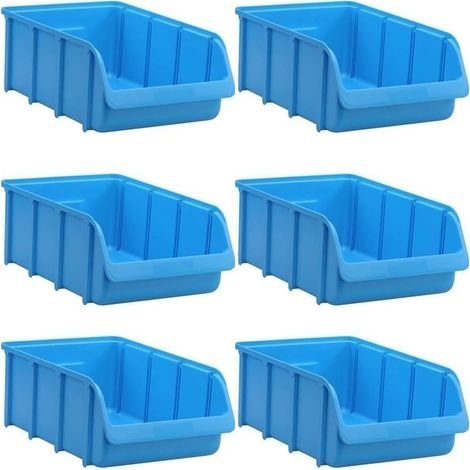 BRB 6 Sichtboxen SOFTLINE SL 5, blau, Inhalt 24 Liter, LxBxH 495/425x310x185 mm, Gewicht 810 g