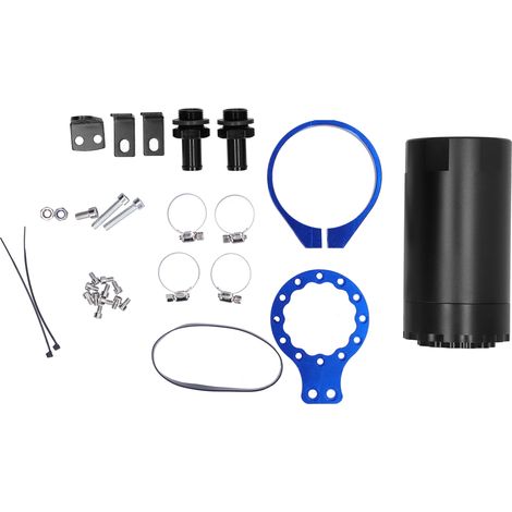 Kit de réservoir de récupération d'huile à chicanes pour voiture avec accessoire de montage RS‑OCC020 Universel Bleu (1/5)