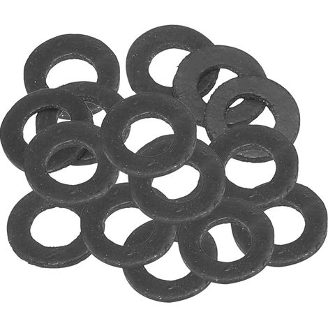 Joint Plat En Caoutchouc M5, Lot De 16, Diamètre Intérieur 5mm, Diamètre Extérieur 12mm, Épaisseur 1mm, Joint D'étanchéité Pour Robinet, Tuyau D'eau, Boulon De Fixation, Noir (1/5)
