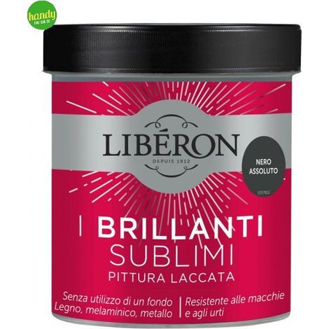 Pittura Laccata Liberon I Brillanti SuBlimi 500ml Nero Assoluto