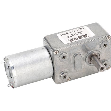12-mm-Gleichstrom-Getriebemotor mit Einzelwelle, selbsthemmend, reversibel, 12 V DC, Schneckengetriebe, Drehzahlreduzierung, 10 U/min (1/5)