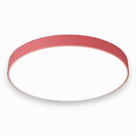 TrAdE Shop Traesio - Plafoniera Led 70w Rotonda Lampada Da Soffitto Rosa Lampadario Luce Fredda 02614 - (1/5)