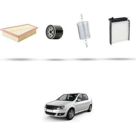 Kit tagliando 4 filtri compatibile con Dacia Logan 1.6 16v 77kw dal 2005 (1/5)