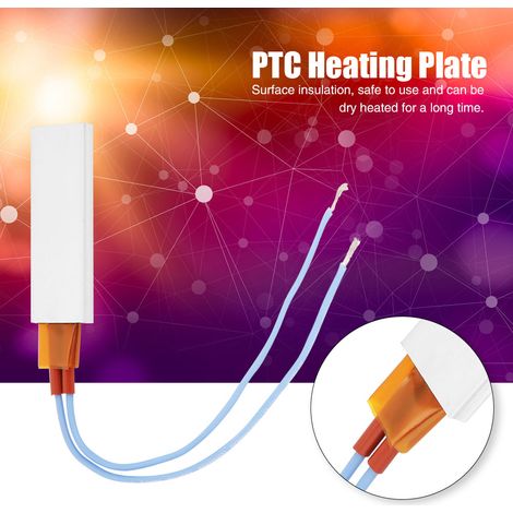 Plaque chauffante PTC 220V 120°C avec thermostat, boîtier en aluminium, radiateur électrique constant pour maison, atelier et serre. (1/5)