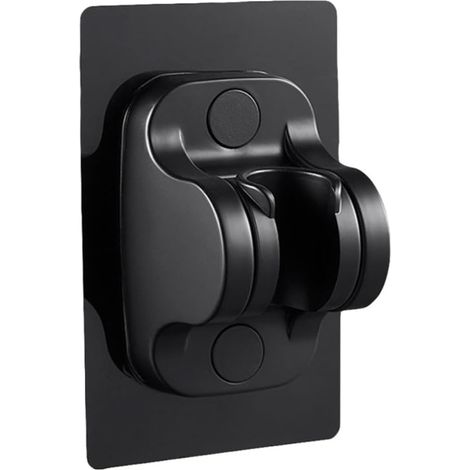 Support de pommeau de douche universel sans perçage en ABS noir pour salle de bain (1/5)