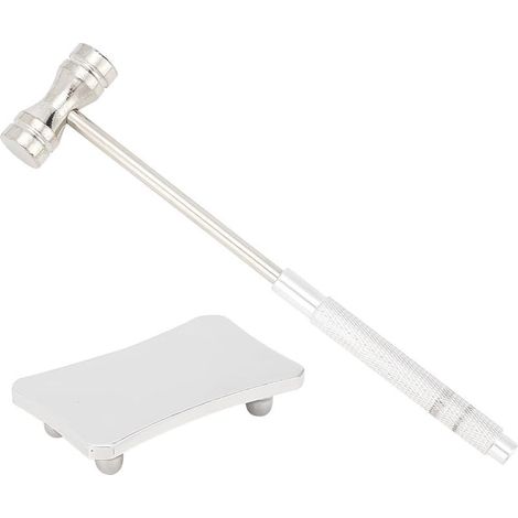 16x3.4x1.4cm Mini martello di acciaio per bigiotteria Martello a doppia testa con piastre in acciaio 4 x6x1.3cm per stampaggio metalli gioielli (1/5)