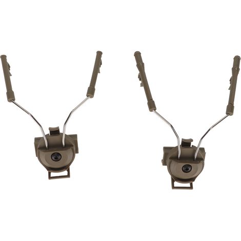 1 Paire d'Attaches Casque pour Rail ARC, Fixations Écouteurs Gauche Droite Compatibles Comtac (1/5)