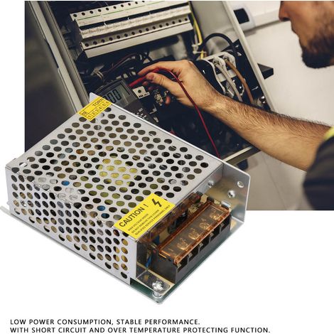 Alimentation à découpage LED 12V 5A pour équipement industriel - Adaptateur secteur (1/5)