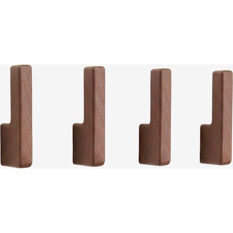 Set di 4 appendiabiti da parete in legno Zanter SKLUM (1/5)