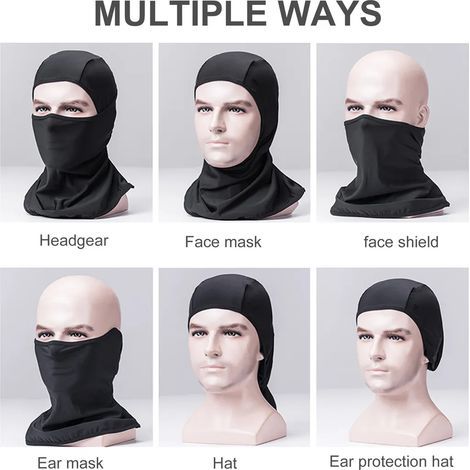 Masque à 3 masques, coupe-vent, pour le cyclisme, adapté à l'alpinisme et au camping, rafraîchissant. (1/4)