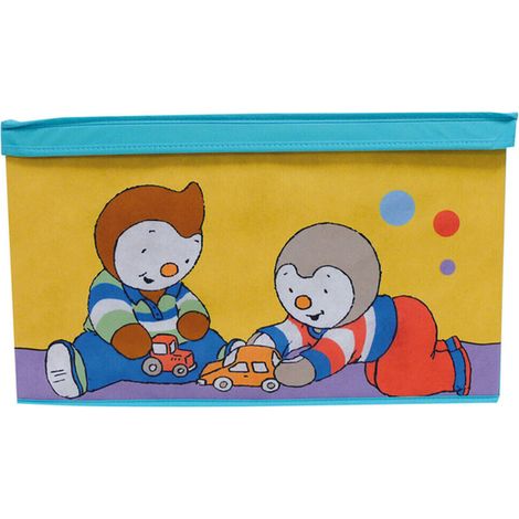 Coffre à jouets pliable - FUN HOUSE - T'CHOUPI - Banc de rangement - 55,5 x 34,5 x 34 cm (1/2)
