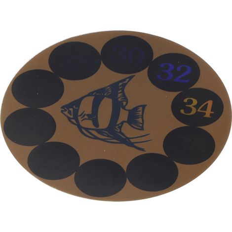 Thermomètre numérique autocollant pour aquarium, bande adhésive ronde pour jauge de température (1/5)
