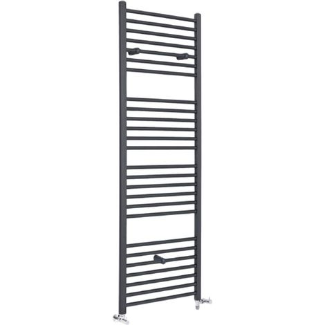 Hudson Reed Artle - Sèche-Serviettes Design Mixte Moderne Plat - Anthracite - 180 cm x 40 cm