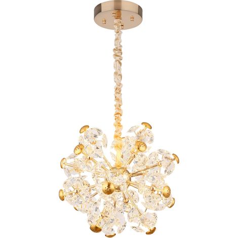 Globo - lámpara colgante - FLORIELLA - dorado - vidrio - Ø 50cm - (1/5)