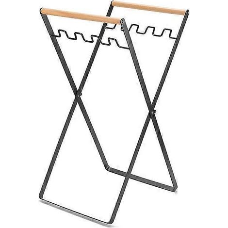 Support de sac poubelle pliable en fer 2024, support portable pour sacs à feuilles d'extérieur, idéal pour la cuisine. (1/5)
