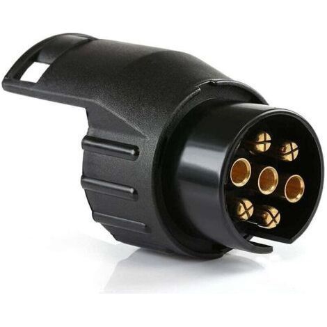 Anhängeradapterstecker, universelles Zubehör, wasserdichter 7-poliger auf 13-poliger Anhängerkupplungsadapter, kompatibel mit Pkw und Lkw (1/5)