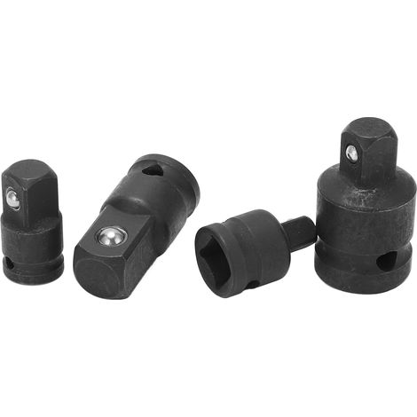 Mandrin pneumatique adaptateur carré 4 tailles acier chromé vanadium universel noir (1/5)