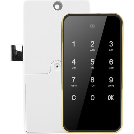 Serrure électronique à code sans clé avec écran tactile numérique pour armoire à dossiers SaunaGold (1/5)
