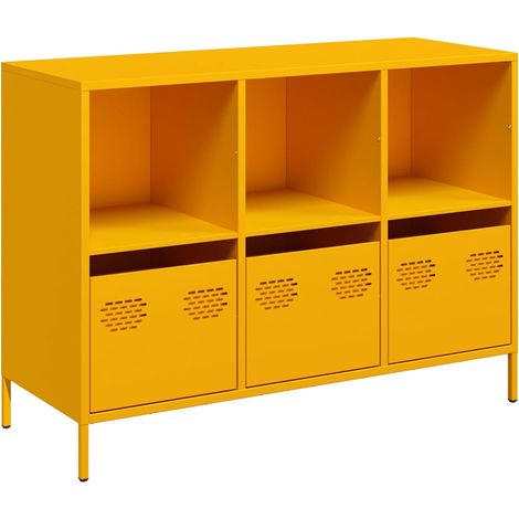 Maison Exclusive - Aparador acero laminado frío amarillo mostaza