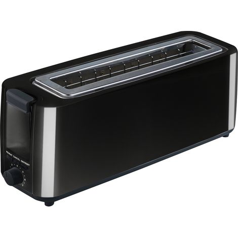 Tostadora plástico kuken 900w ranura grande negra (1/2)