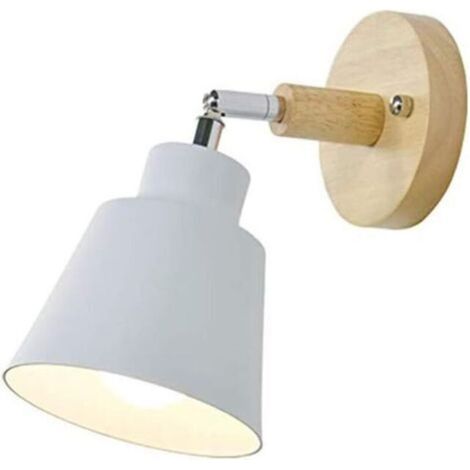 Industrial Wall Sconce Lighting - Vintage Interior Wall Light for Children, Bedside Lamp Suitable for Bedroom Bar Restaurant Loft Lamp (White) --TRIMEC (1/5)