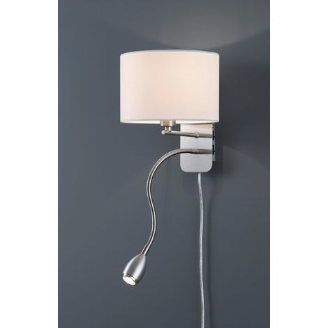 Applique da Interno a led in Metallo Nickel Opaco